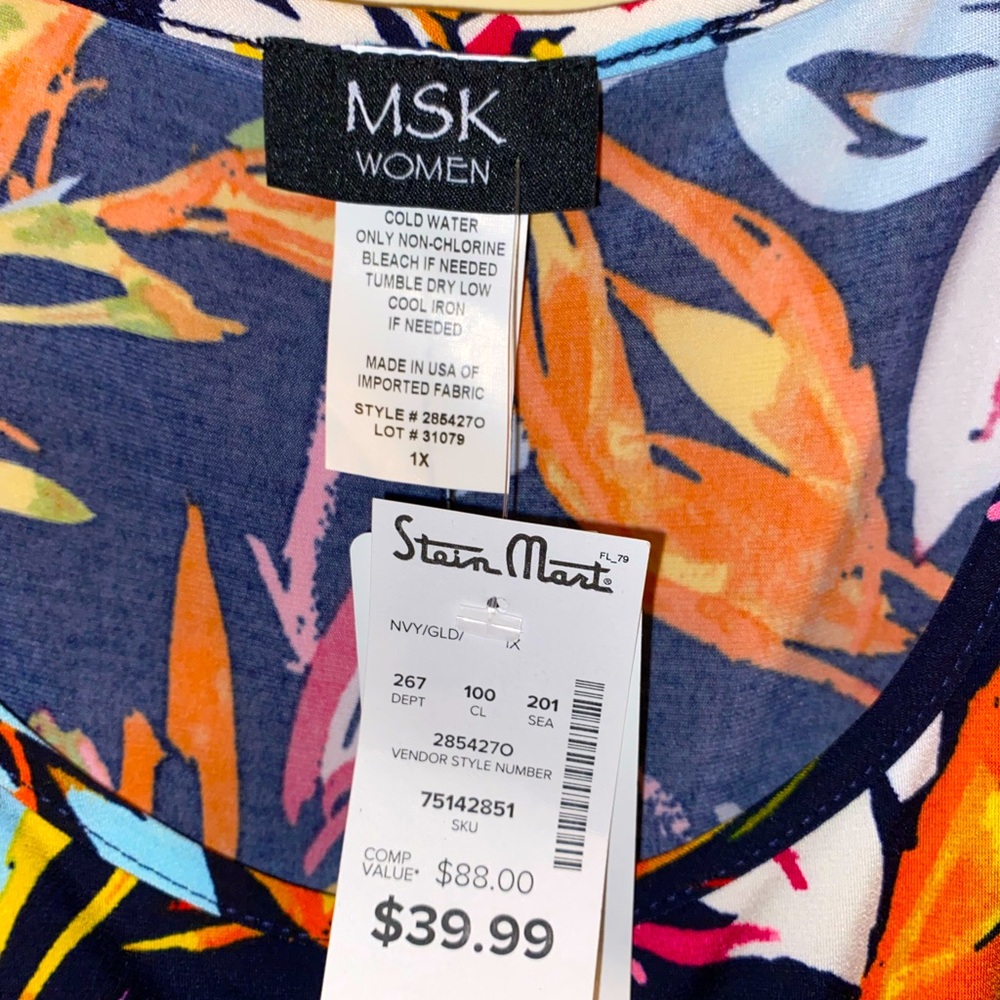 MSK flower dress